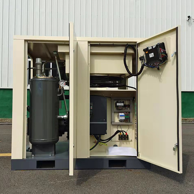 30HP 22KW 380V 50HZ 3PH स्थायी चुंबक मोटर चर गति PM VSD स्क्रू एयर कंप्रेसर 